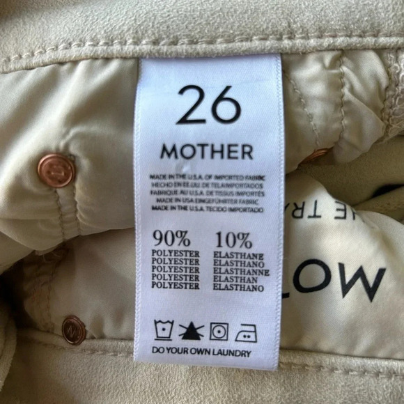Mother The Trainer Ivory Jogger pants Size 26 - Picture 6 of 11